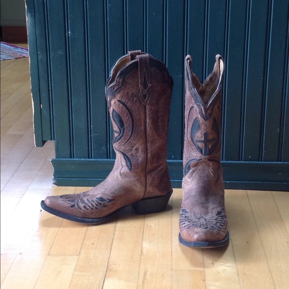 COPY - J.B. Dillon Leather Cowboy Boots